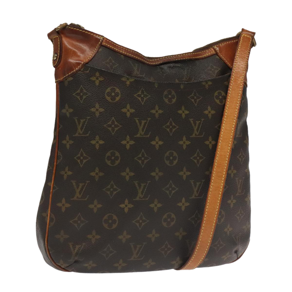 Louis Vuitton Monogram Crossbody Shoulder Bag Brown Tan
